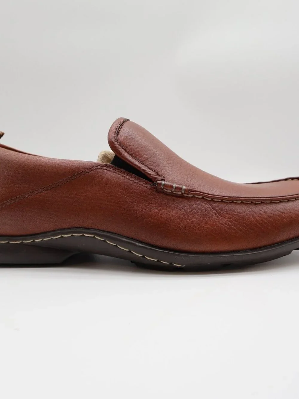 Hush Puppies GT Loafers Mens 10.5 Red Brown Leather Slip On Bounce H12466